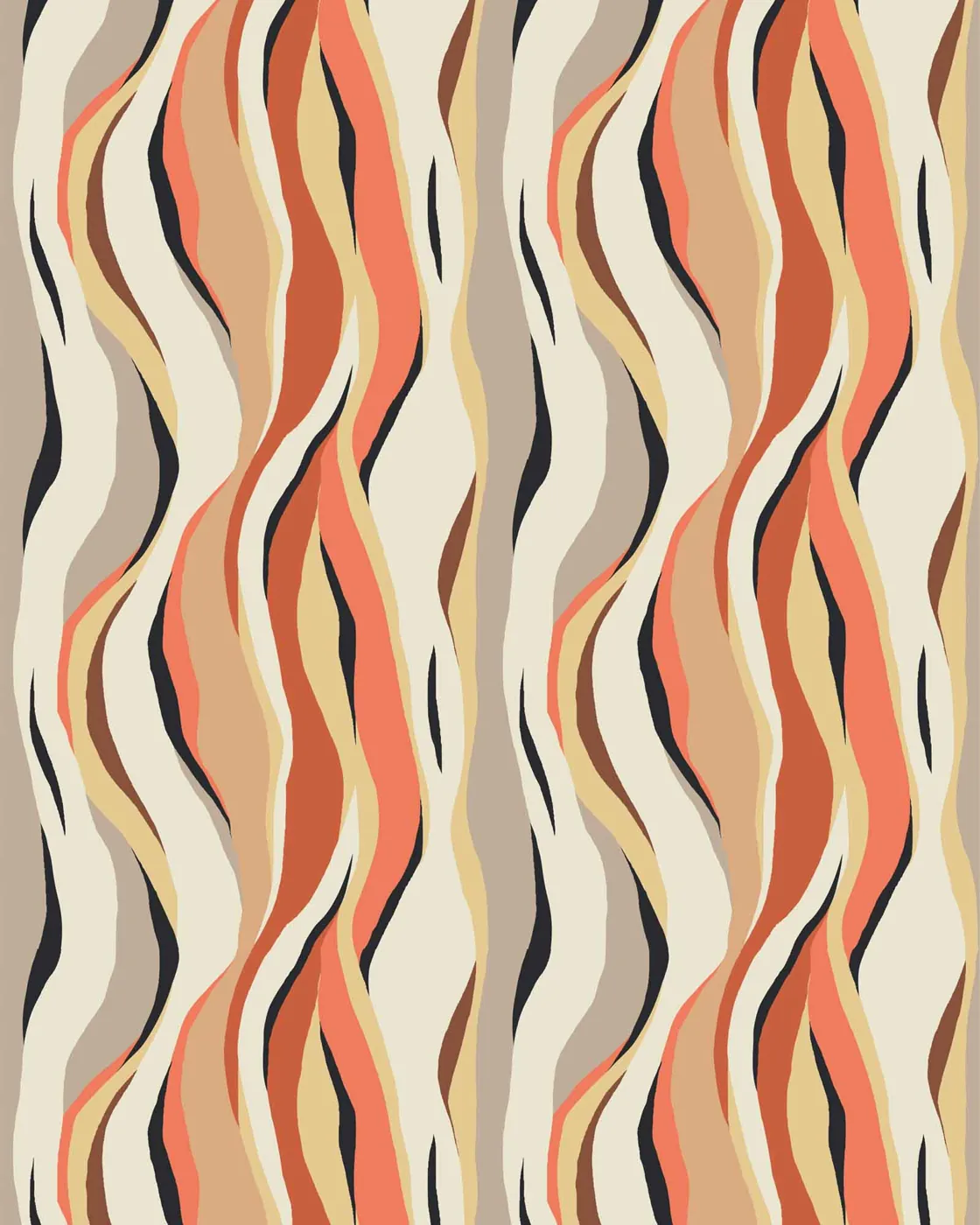 Natural Wave swimwear print on Carvico Brisbane Recycled fabric