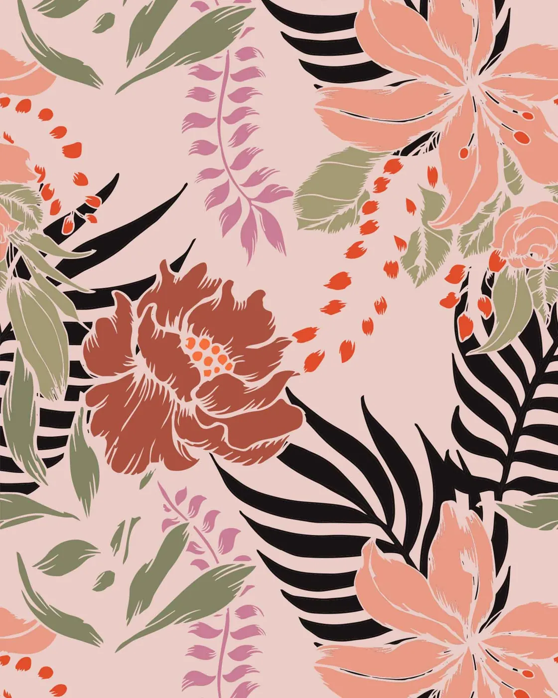 Holidays swimwear print on Carvico Brisbane Recycled fabric