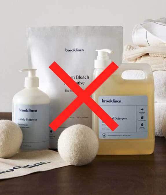 Avoid Fabric Softeners & Harsh Chemicals