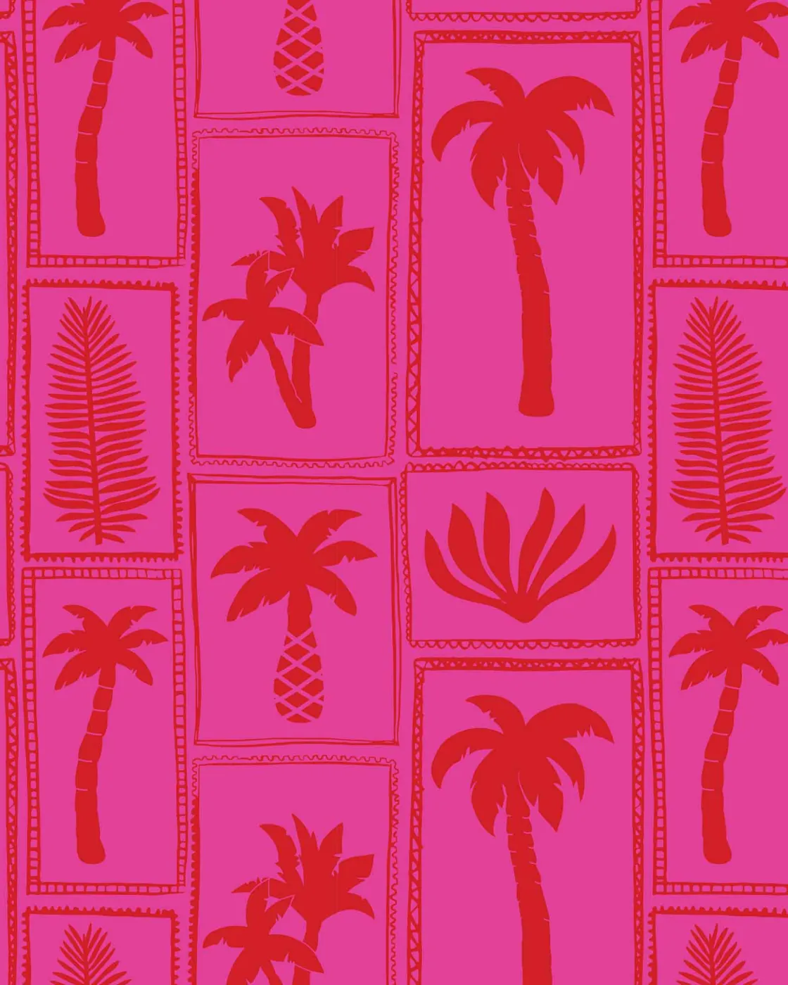 Palm Stamp swimwear print on Carvico Brisbane Recycled fabric