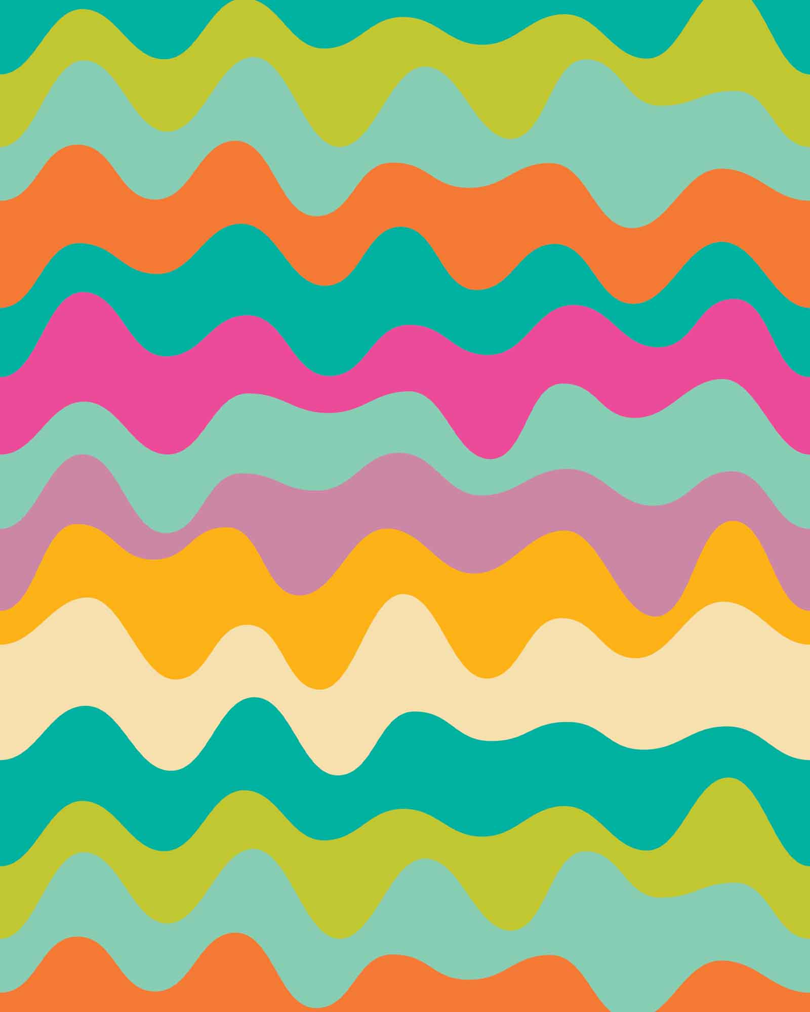 Wavy Wavy swimwear print on Carvico Brisbane Recycled fabric