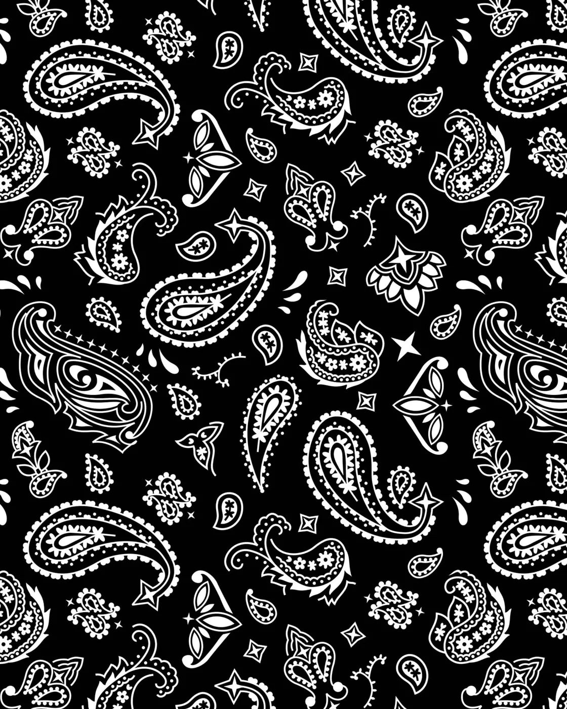 Paisley Black swimwear print on Carvico Brisbane Recycled fabric