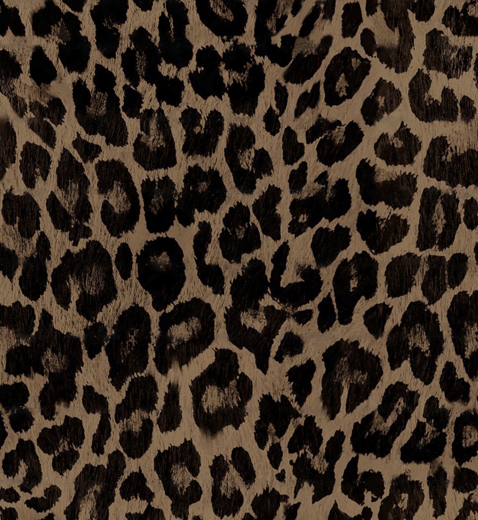Dark leopard print on swim fabric