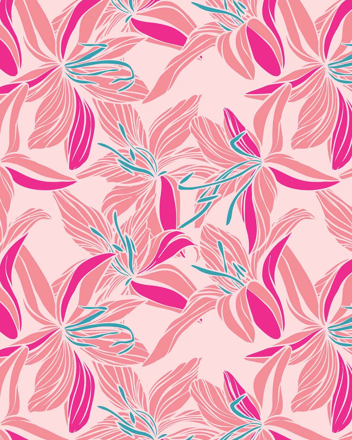 Lady Lily swimwear print on Carvico Brisbane Recycled fabric