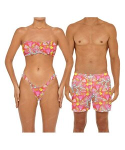 Newest Couple's Swim Collection ​BSWS-TB86 & BSMS-S15 in Psychedelic Dream by Bali Swim