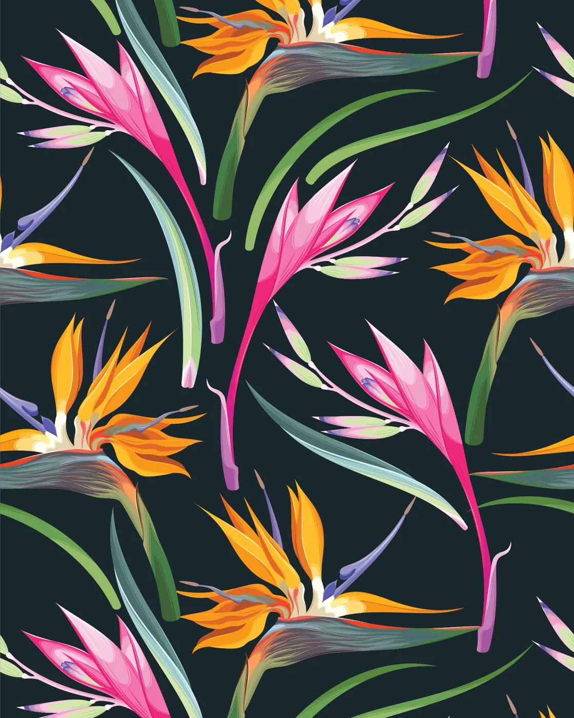 Tropicana Black swimwear print on Carvico Brisbane Recycled fabric