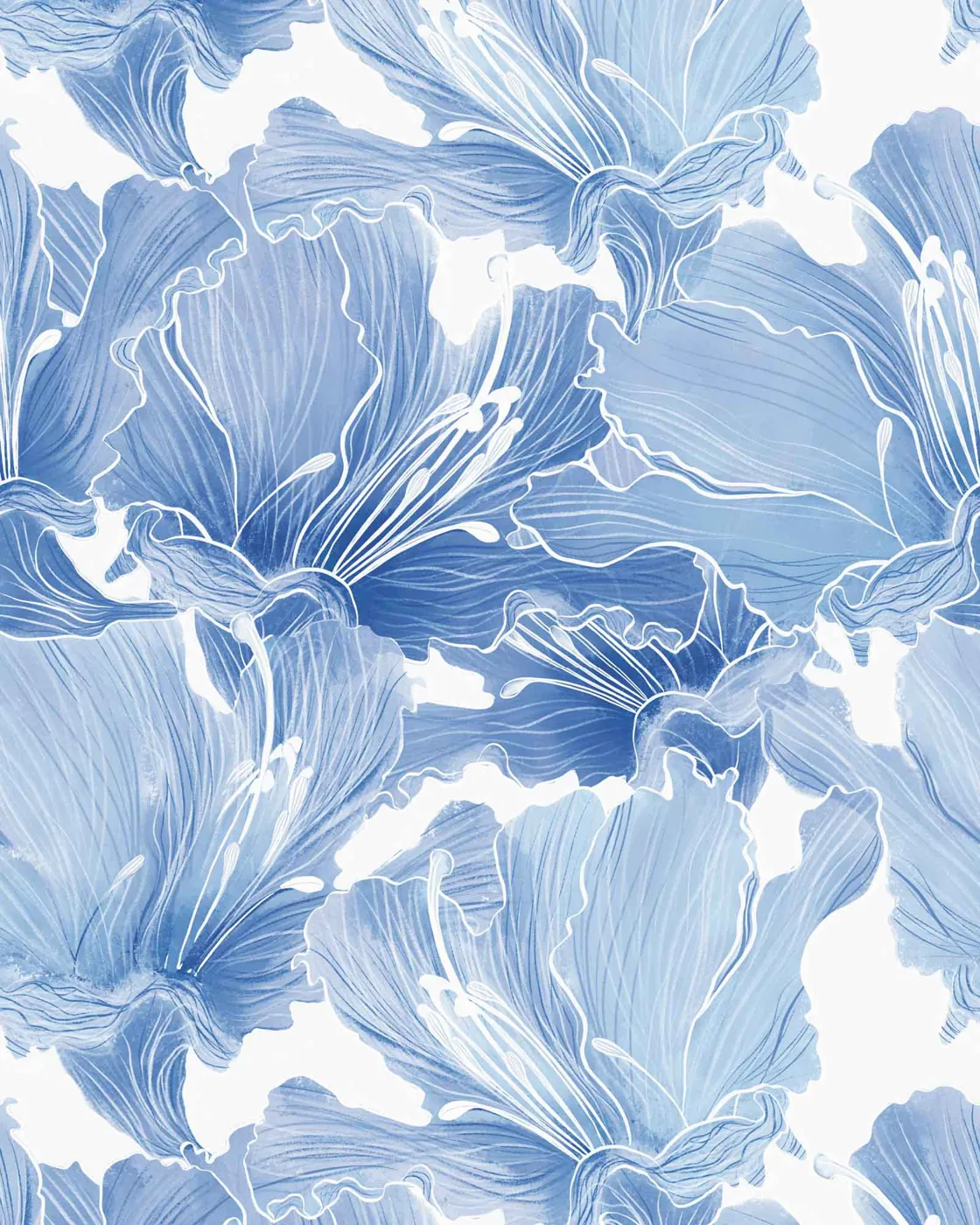 Water Lily swimwear print on Carvico Brisbane Recycled fabric